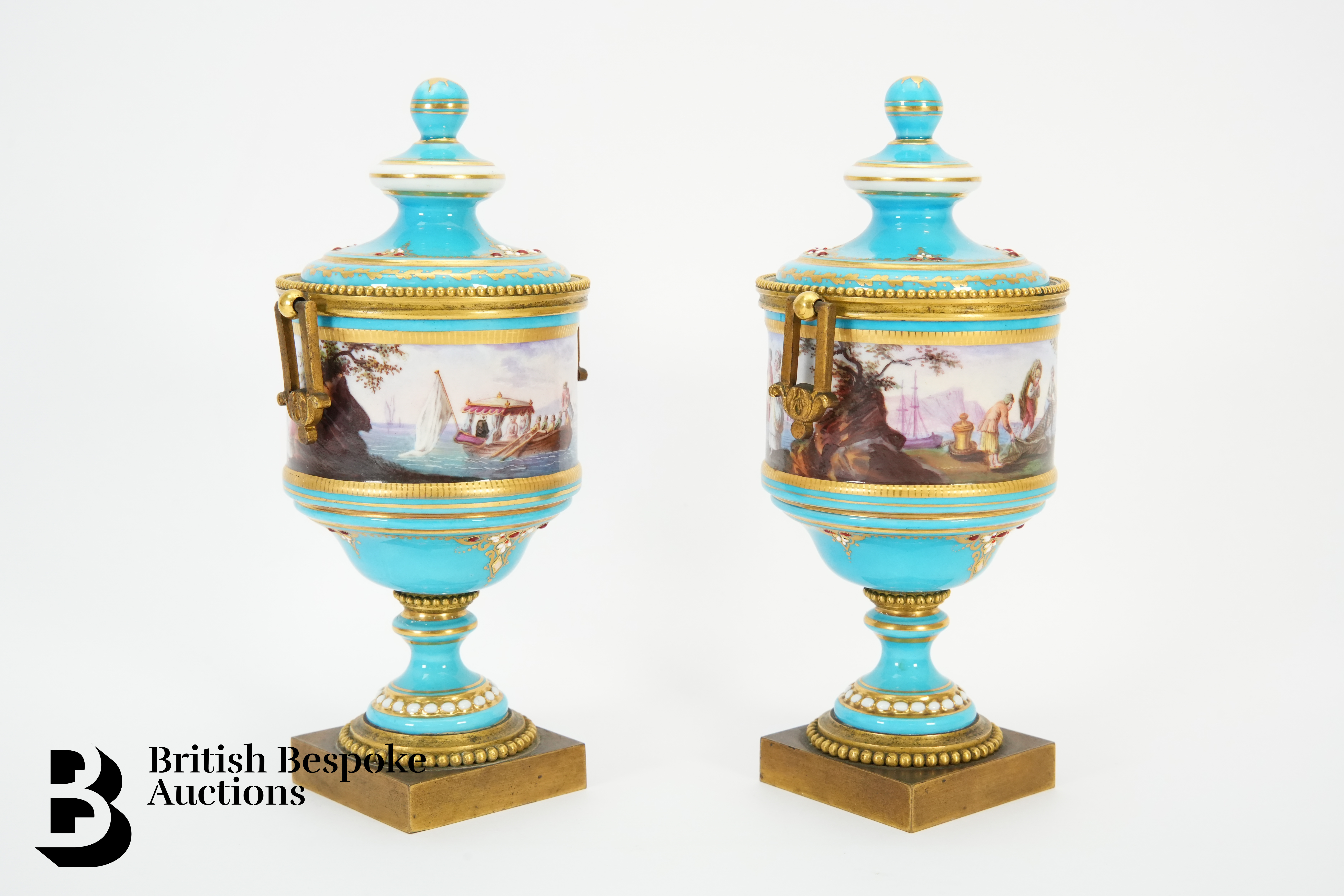 Pair of Sevres Vases - Image 3 of 6