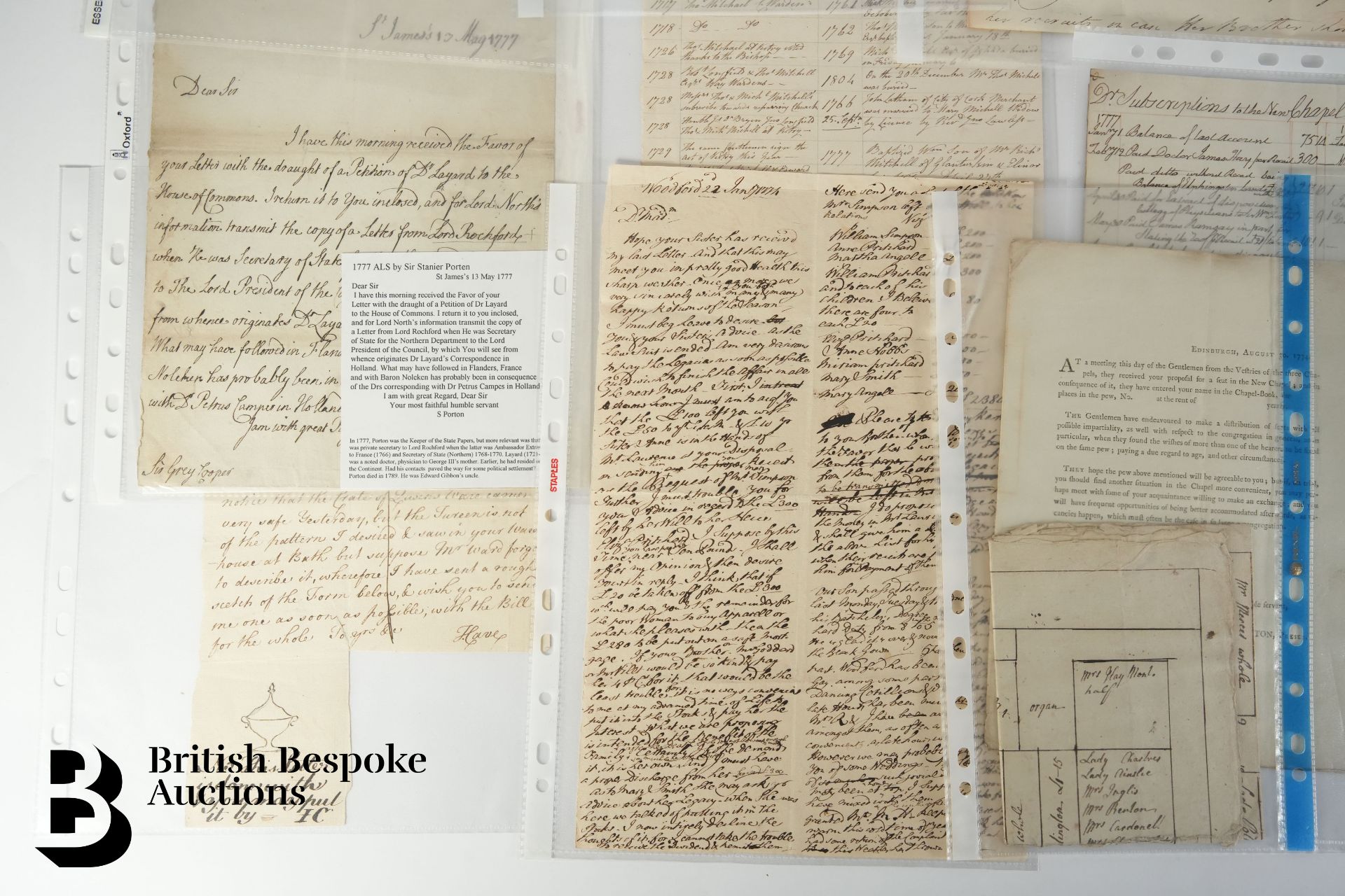 Documents and Letters from the 1770's - Bild 4 aus 8