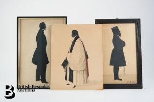 19th Century Full Length Portrait Silhouette