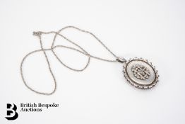 Silver portrait Medallion