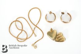 9ct Heart Shaped Locket