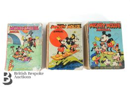 Three Walt Disney Mickey Mouse Annuals
