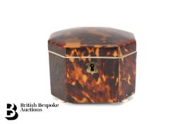 Tortoiseshell Tea Caddy