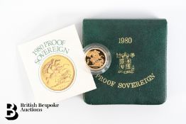 1980 Gold Proof Sovereign