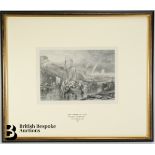 J.M.W Turner RA Copperplate Engraving with Stamp