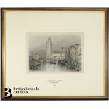 J.M.W Turner RA Copperplate Engraving with Stamp