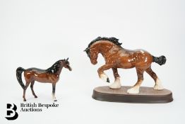 Two Beswick Horses