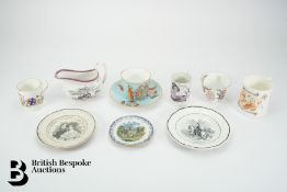 Interesting Collection of 19th Century Royal Commemorative Ware