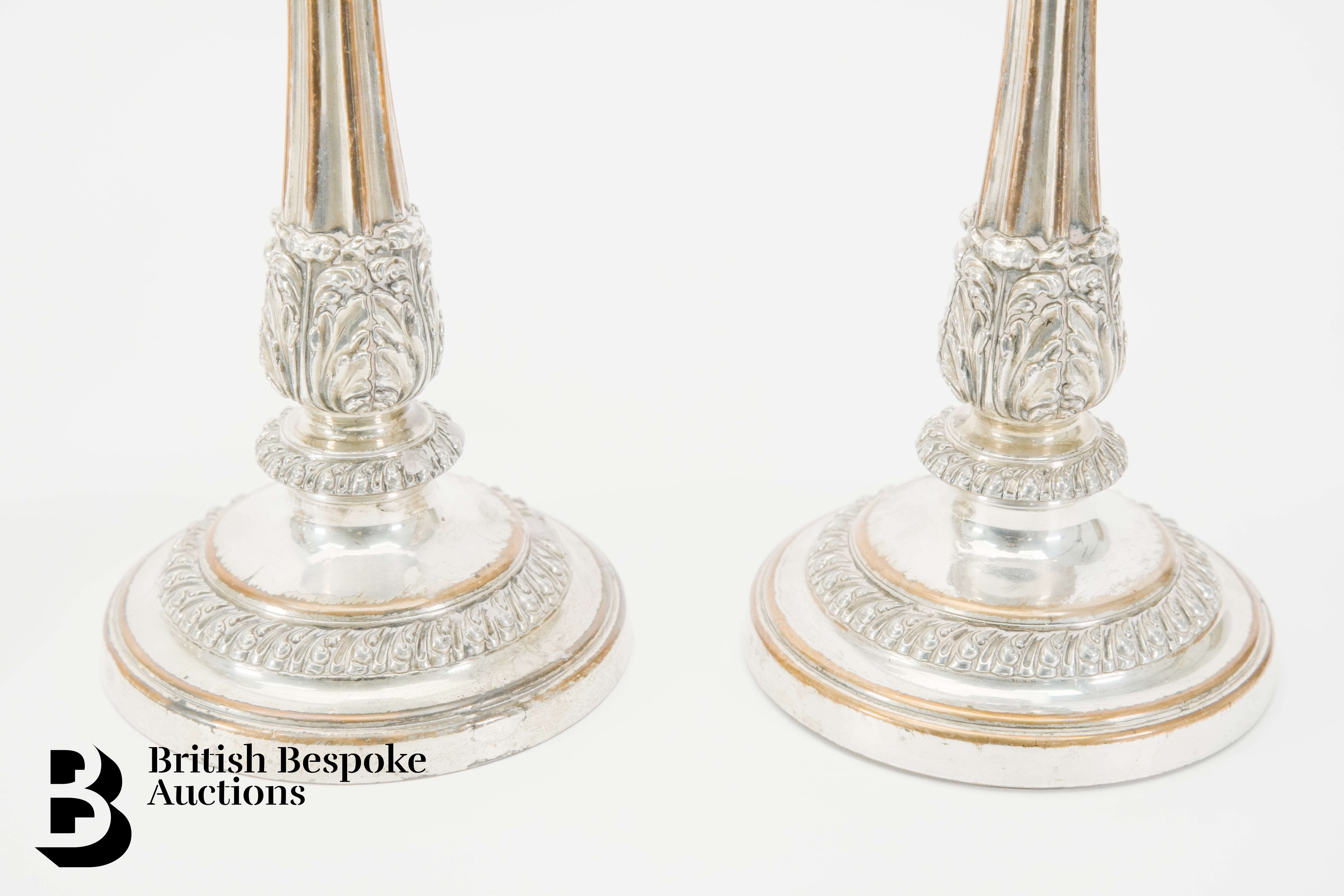 Four Silver Plated Candlesticks - Image 3 of 3