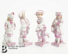 Four Continental Figurines