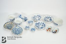 Blue and White Continental Porcelain incl. Meissen