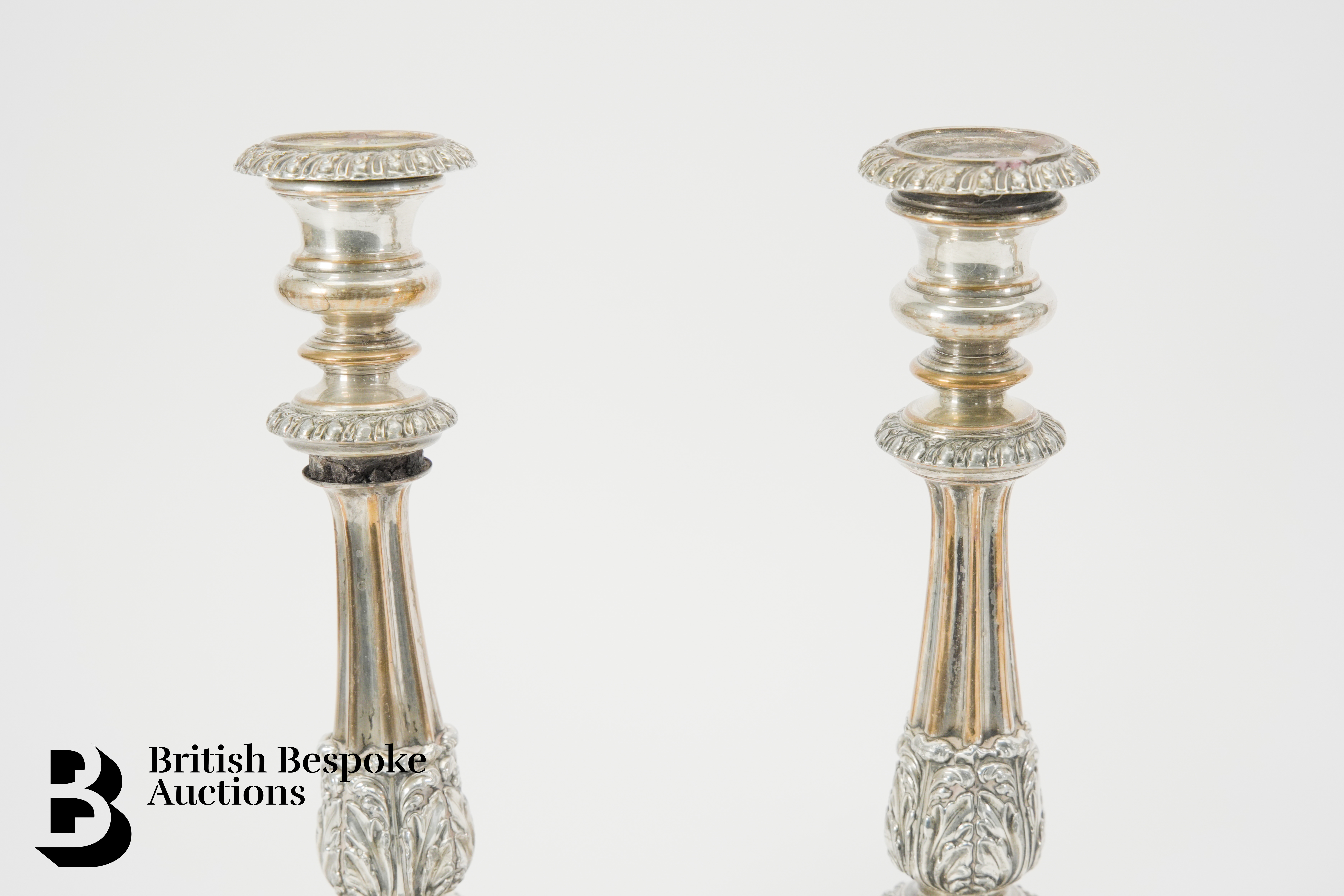 Four Silver Plated Candlesticks - Image 2 of 3