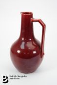 Earthenware Oxblood Glazed Water Jug