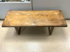 MID-CENTURY COFFEE TABLE (NEEDS POLISHING) 123 X 47CM