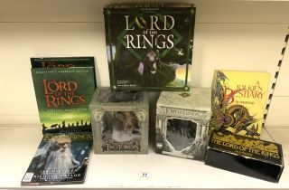 LORD OF THE RINGS BOOKS, GAMES AND MODELS