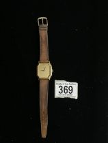 RAYMOND WEIL 7037 MANUAL WIND WATCH AND BROWN LEATHER STRAP