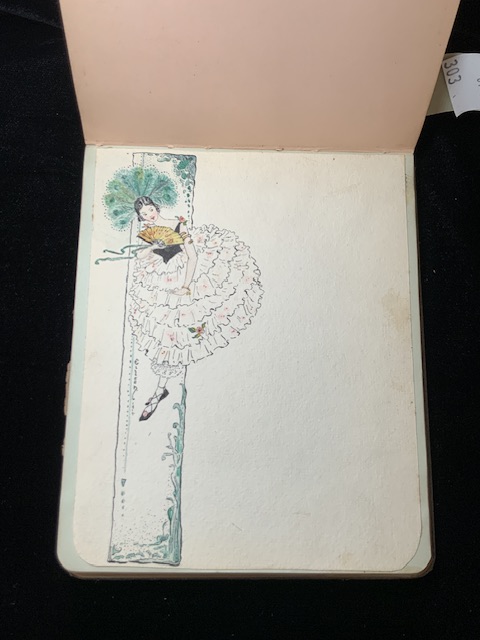 FIRST WWI PERIOD AUTOGRAPH BOOK CONTAINING NUMEROUS WATERCOLOUR DRAWINGS AND MORE - Image 10 of 13