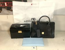 MARIA CARLA HAND BAG WITH CLUTCH BAG AND JEWELLERY CASE