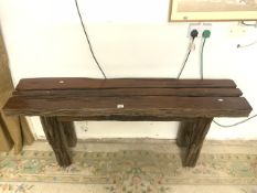 HEAVY DRIFTWOOD CONSOLE TABLE 168 X 36 X 76CM