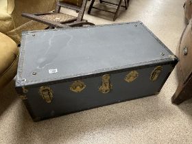 BLUE STEAMER TRUNK