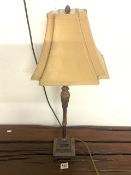 VINTAGE METAL AND RESIN FRENCH STYLE TABLE LAMP 79CM