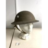 HOME GUARD STEEL HELMET INCLUDES INNERS.