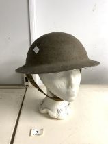 HOME GUARD STEEL HELMET INCLUDES INNERS.