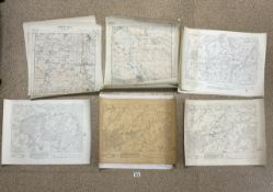 QUANTITY OF LOCAL AND SUSSEX MAPS DATED FROM 1911 INCLUDES WAR OFFICE
