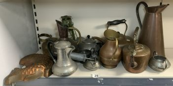 MIXED METALWARE COPPER, PEWTER AND MORE