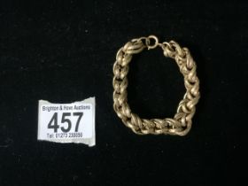 ANTIQUE DECORATIVE PINCHBECK BRACELET