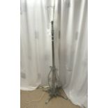 HEAVY CHROME STANDARD LAMP DECORATED BASE WITH LION PAW FEET