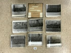 MILITARY BLACK AND WHITE PHOTOGRAPHS WITH A BRIGHTON TELEGRAM DATED 1935