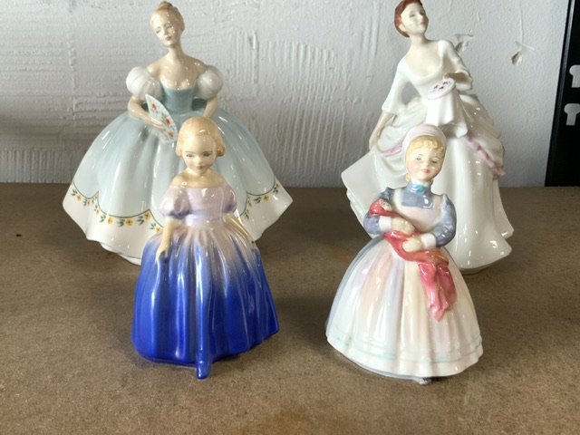 FOUR ROYAL DOULTON FIGURINES 'THE RAG DOLL' HN2142, 'MARIE' HN1370, 'CAROL' HN2961 AND 'FIRST DANCE' - Image 2 of 4