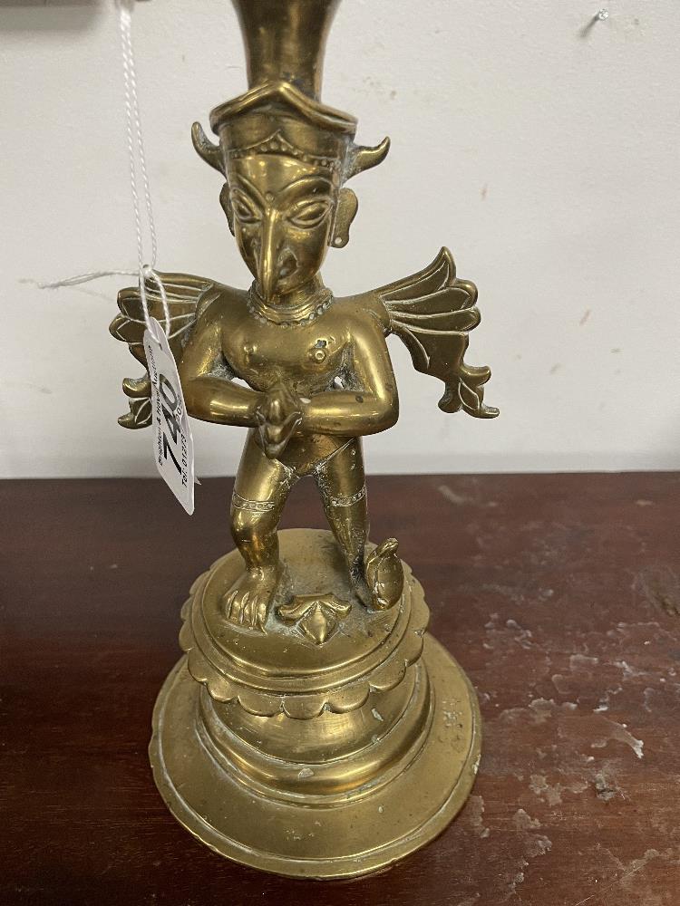 ANTIQUE BRONZE DEITY 24CM - Image 2 of 4