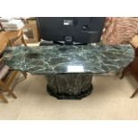 GREEN MARBLE CONSOLE TABLE 158 X 48CM FROM KESTERPORT LUXURY FURNITURE