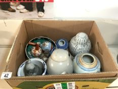 MIXED CERAMICS; BLUE AND WHITE CHINESE AND MORE