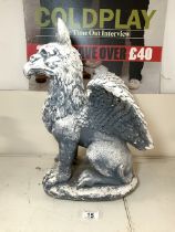 VINTAGE PLASTER GRIFFIN, 47CM.