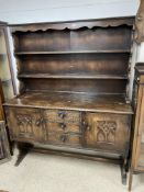 ANTIQUE OAK WELSH DRESSER 140 X 174CM