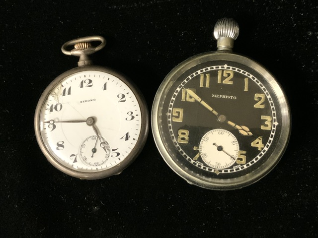 900 SILVER POCKET WATCH (STRONG) WITH ONE OTHER (MEPHISTO) - Bild 2 aus 5