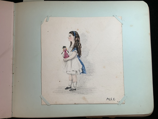 FIRST WWI PERIOD AUTOGRAPH BOOK CONTAINING NUMEROUS WATERCOLOUR DRAWINGS AND MORE - Image 5 of 13