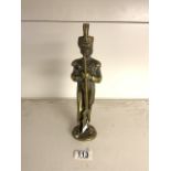 HEAVY BRONZE SOLDIER WITH RIFLE 29CM