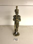 HEAVY BRONZE SOLDIER WITH RIFLE 29CM