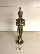 HEAVY BRONZE SOLDIER WITH RIFLE 29CM