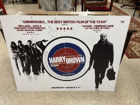 SIGNED MICHAEL CAINE IS HARRY BROWN CARD POSTER 101 X 76CM