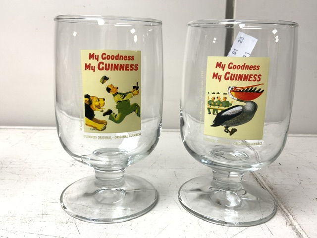 FOUR 1996 GUINNESS FOR STRENGTH DRINKING GLASSES - Image 3 of 4