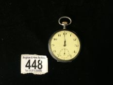 925 SILVER HALF HUNTER POCKET WATCH