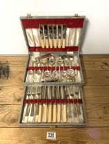 VINTAGE CANTEEN OF CUTLERY BY WEBBER AND HILL