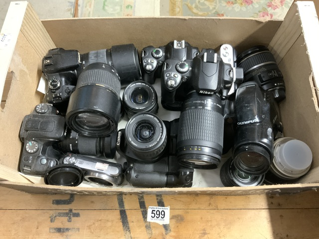 CAMERA'S AND LENSES, OLYMPUS IS-1000, CANON 550D, NIKON D40 AND MORE