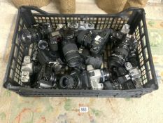 QUANTITY OF CAMERA'S NIKON (EM), PENTAX (PROGRAM A), CANON (A-1) AND MUCH MORE WITH LENSES