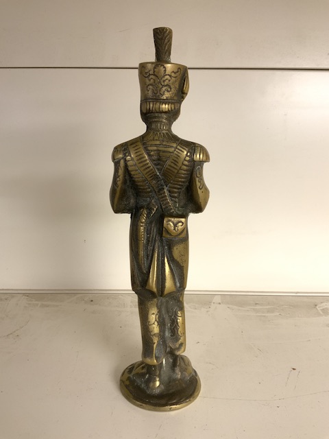 HEAVY BRONZE SOLDIER WITH RIFLE 29CM - Image 3 of 3